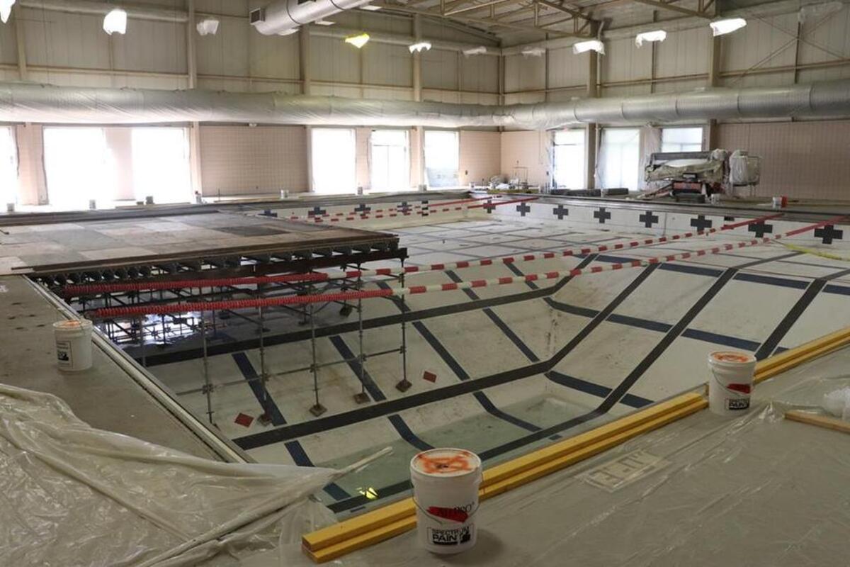 The pool at the Longview Community Center, which was cleaned, repaired and caulked, offers members more lap swimming than the pool at the Legacy Community Center.