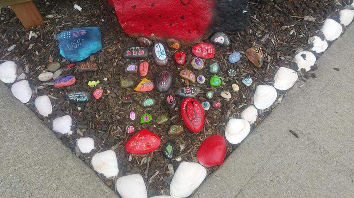 This rock garden created by the people behind Alyssa’s Wishes Facebook page is full of the type of rocks which participants can create during the first community art day event on August 3 from 9:30 a.m. to 11:30 a.m. at the Lee’s Summit City Hall Plaza.