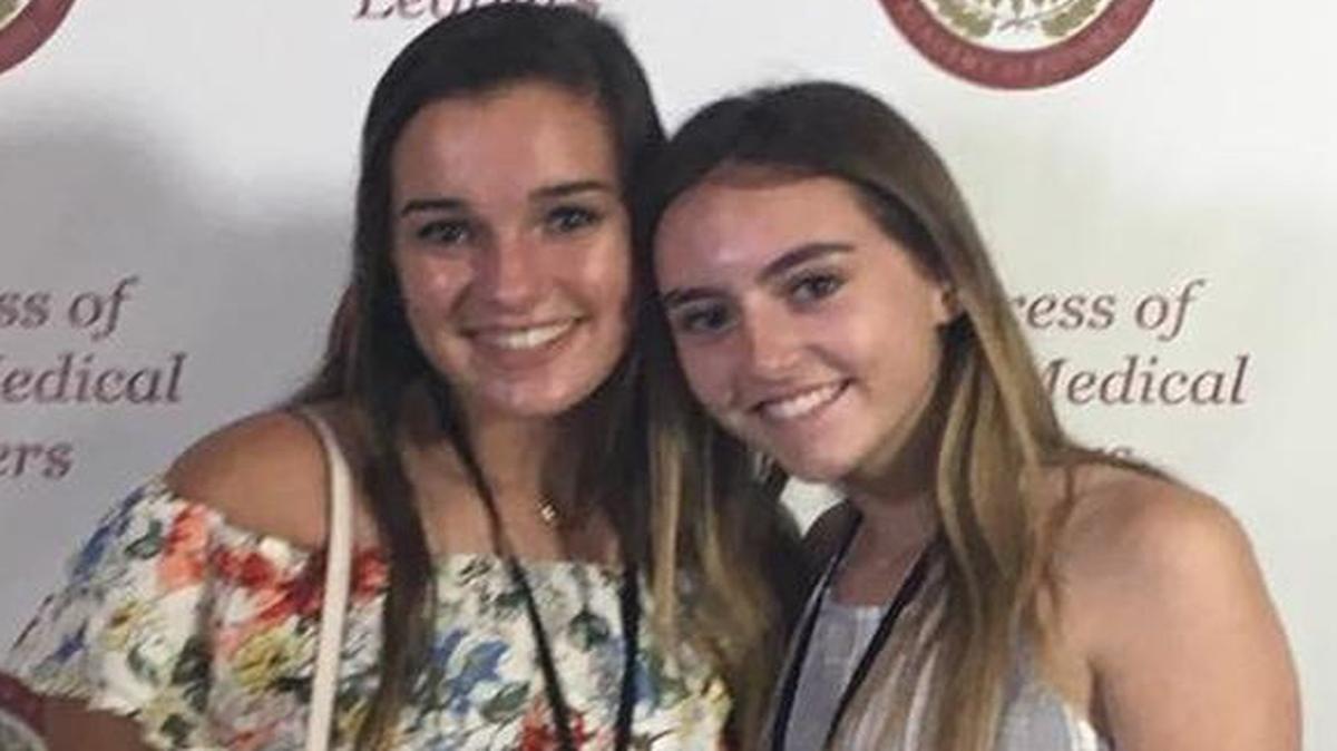 Incoming Summit Christian Academy juniors Alyssa Pemberton (left) and Lucy Knapp were delegates this summer to the Congress of Future Medical Leaders in Boston.