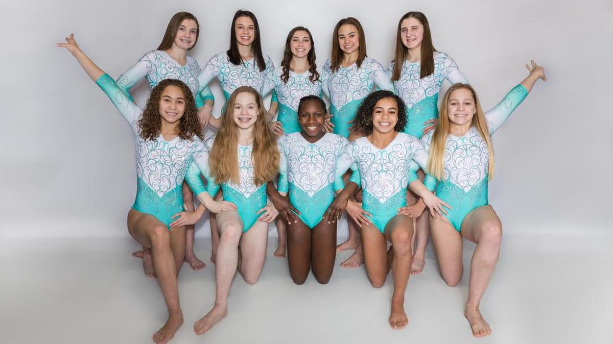 The team member, top left: Carley Scott, Amber Pedersen, Mallory LeNeave, Kyra Burns, Emily Joyce. Bottom left: Olivia Burns, Clara Wallace, Jaye Mack, Sophia Bell, Sara Beck