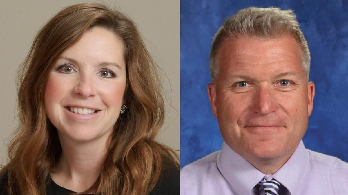 The Lee’s Summit R-7 school board has approved the hiring of Kelly Wachel (left) as the new executive director of public relations and Jeff Scalfaro (right) as principal of Bernard Campbell Middle School.