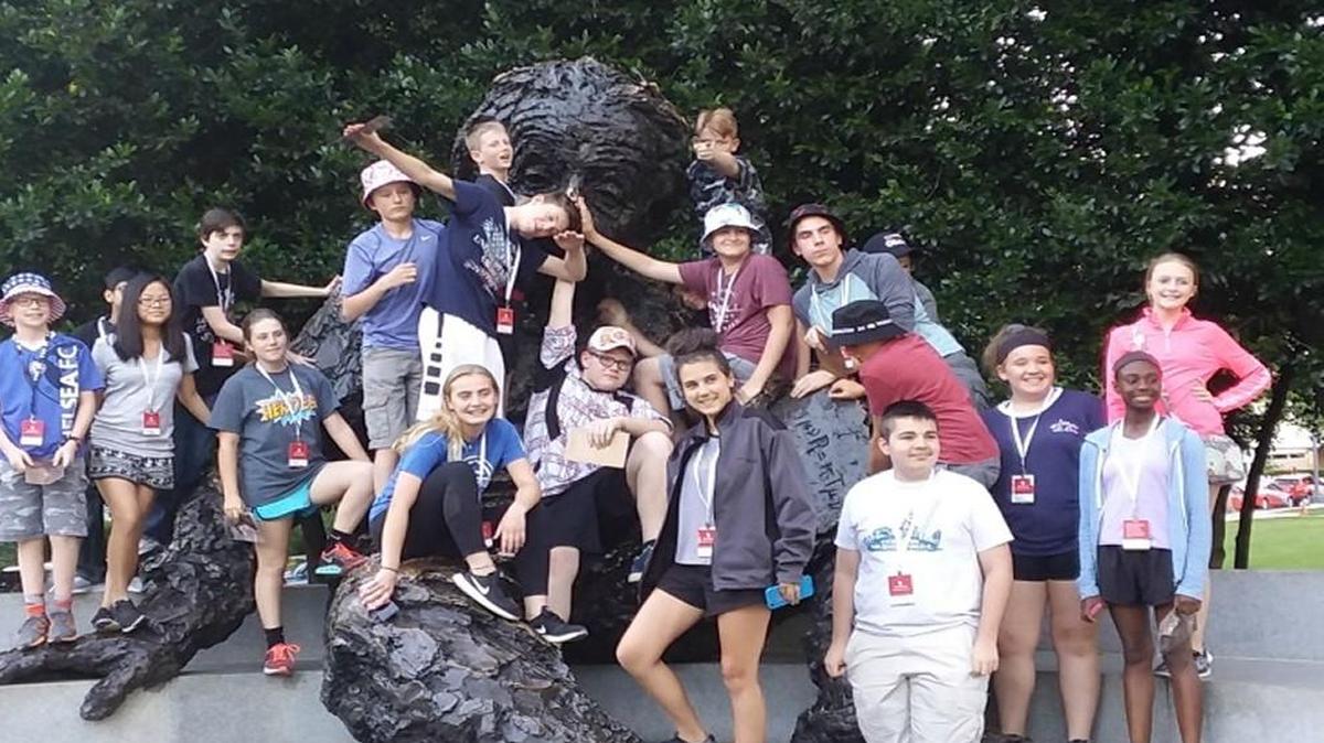 Students from Pleasant Lea Middle School saw many landmarks in the Washington D.C. area earlier this month.