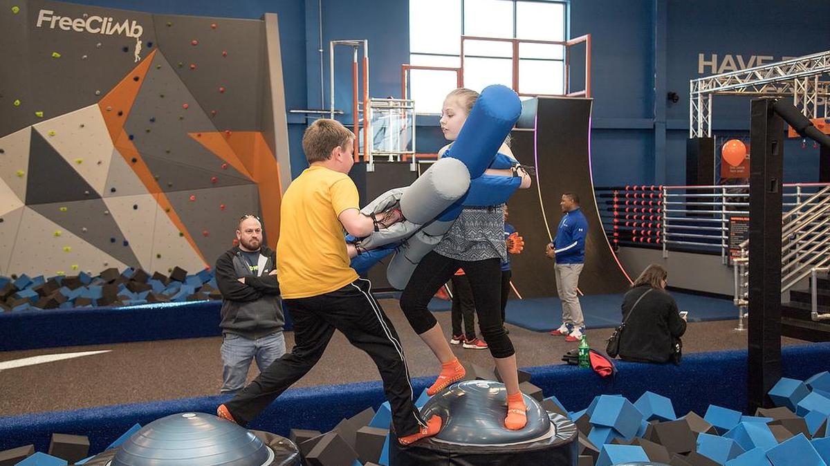Sky Zone Lee’s Summit announced recently that it completed a major renovation and added new attractions, including a warrior course, a warped wall, a sky ladder, a climbing wall, and jousting.