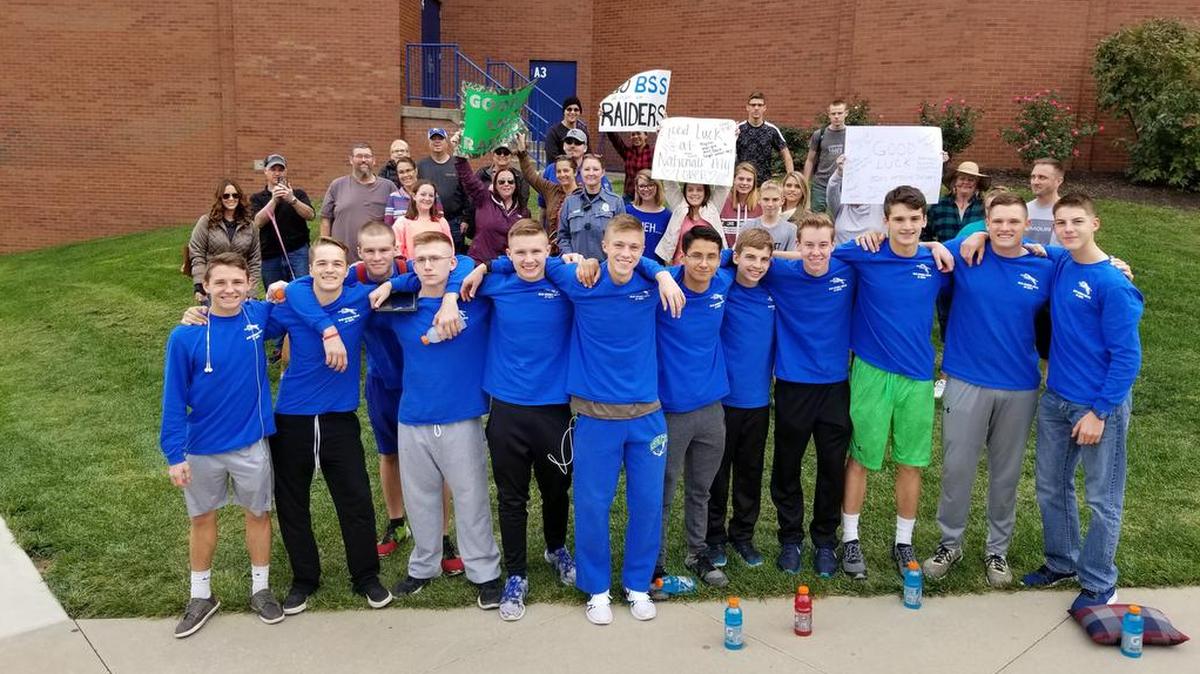 Supporters really did get behind members the nationally ranked Air Force Junior ROTC Raider Team from Blue Springs South High School. The school’s attendance area includes northern Lee’s Summit.
