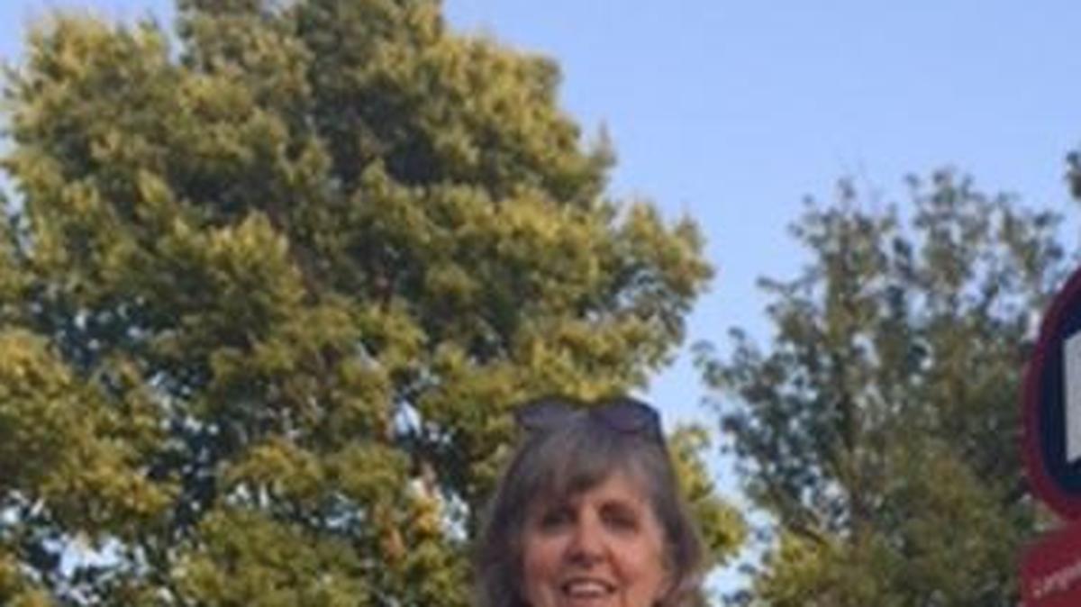 Jan Nelson, enjoying the newly opened Rock Creek Trail