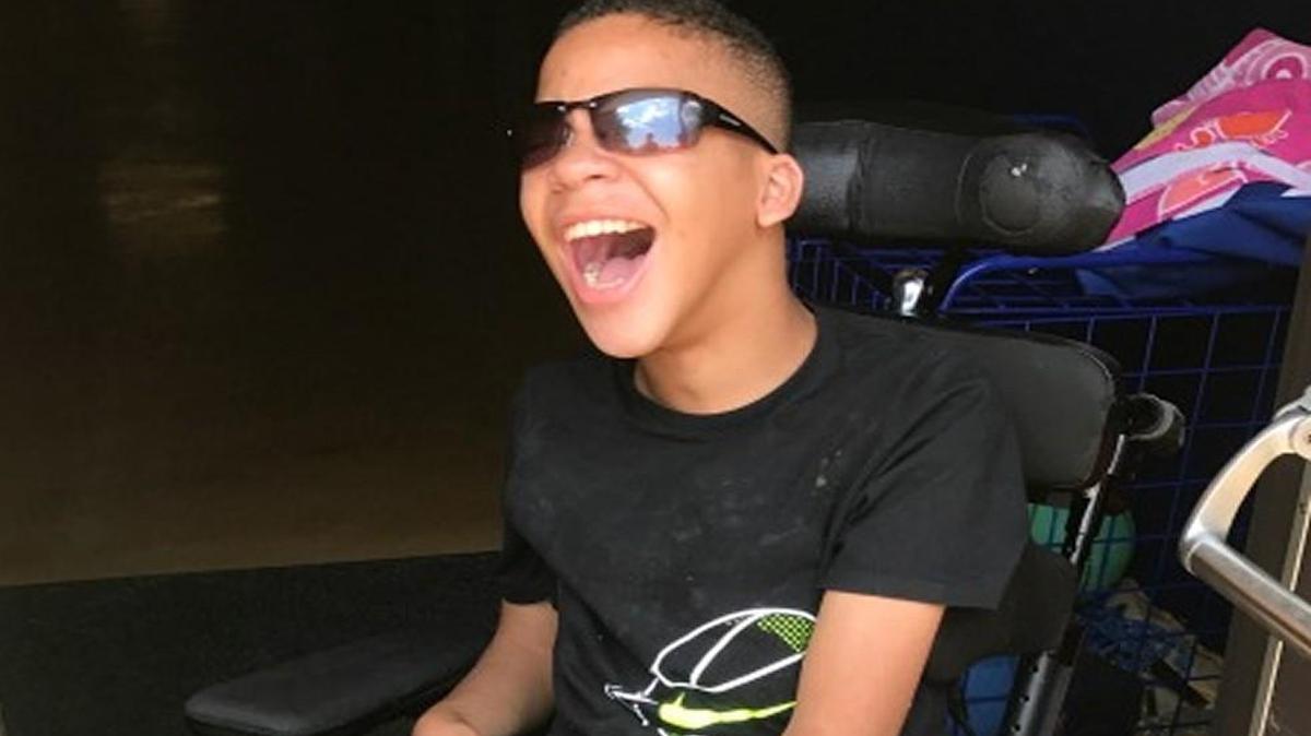 Jamall Fowler was among students enjoying Camp 3LYNX’s water day on July 6.