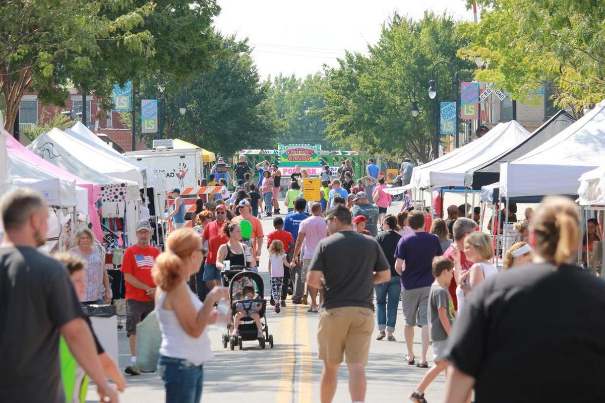 Arts and crafts tents are a big draw at the Lee’s Summit Oktoberfest, which will run Sept. 27-28. Only the carnival will operate Sept. 29.