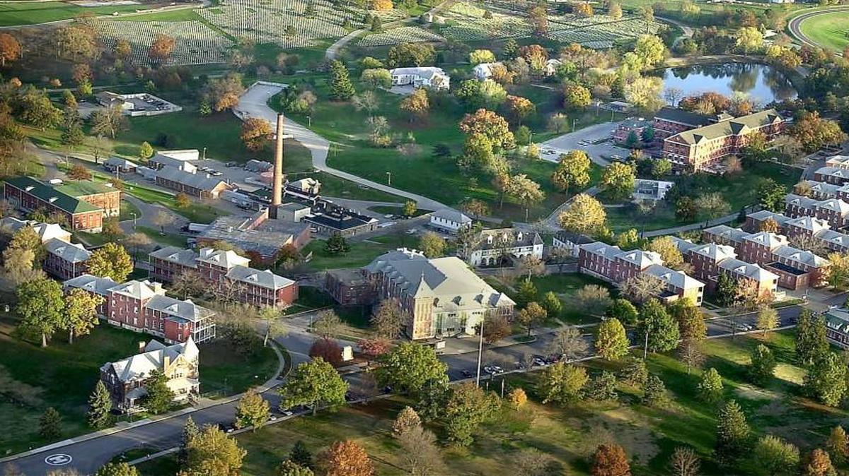 VA hospital campus in Leavenworth, Kansas. Dwight D. Eisenhower Veterans Affairs Medical Center.