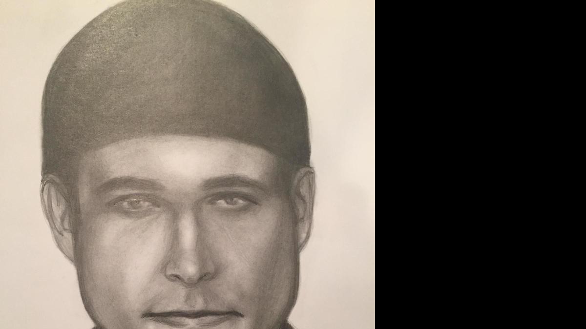 
Sketch of suspect in south Kansas City shooting.
