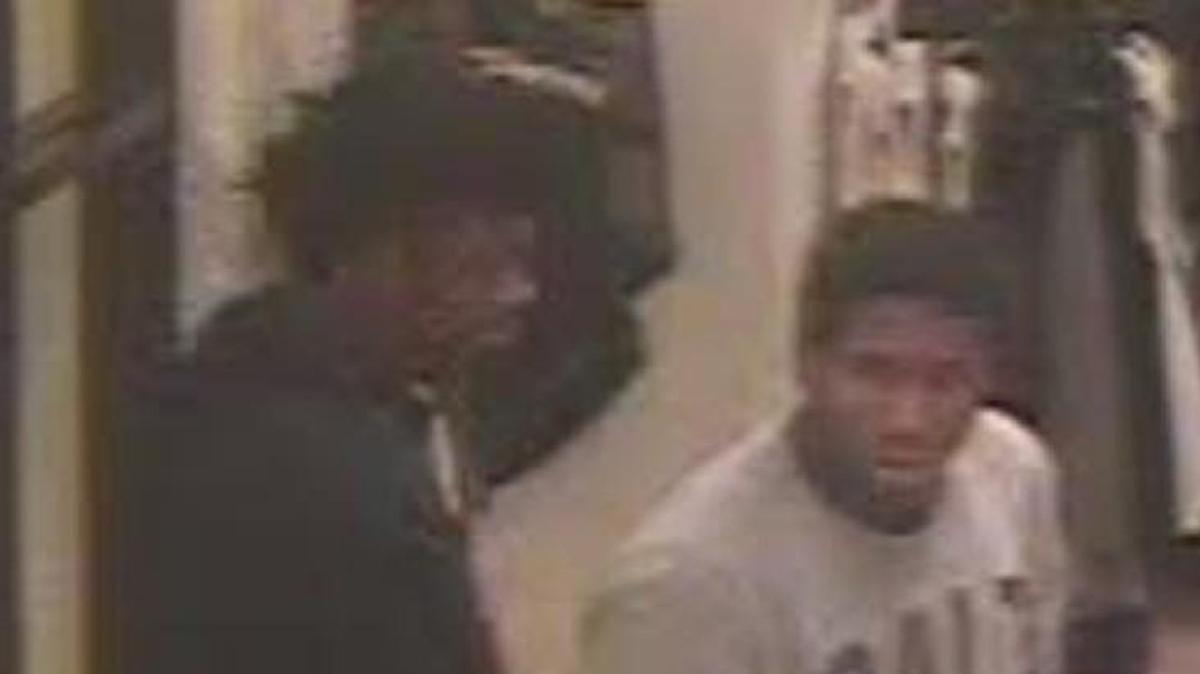 Police in Overland Park want to identify and talk to these two men in connection with an armed robbery Friday morning.