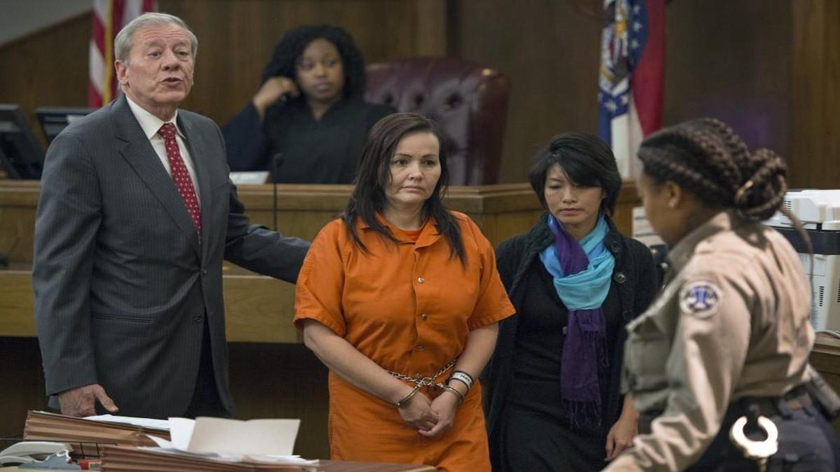 A request by defense attorney Bill Shull (left) to lower the $2 million bond for his client, Thu Hong Nguyen, was denied Friday by Jackson County Associate Circuit Judge Jalilah Otto.
