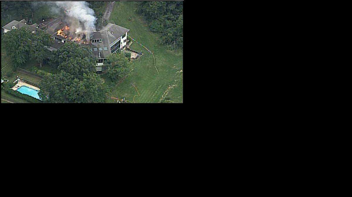 
The 9,000-square-foot home at 5450 Lackman Road was situated in a secluded area near Lake Quivira, and the owner was out of town at the time of Wednesday’s blaze, officials said.

