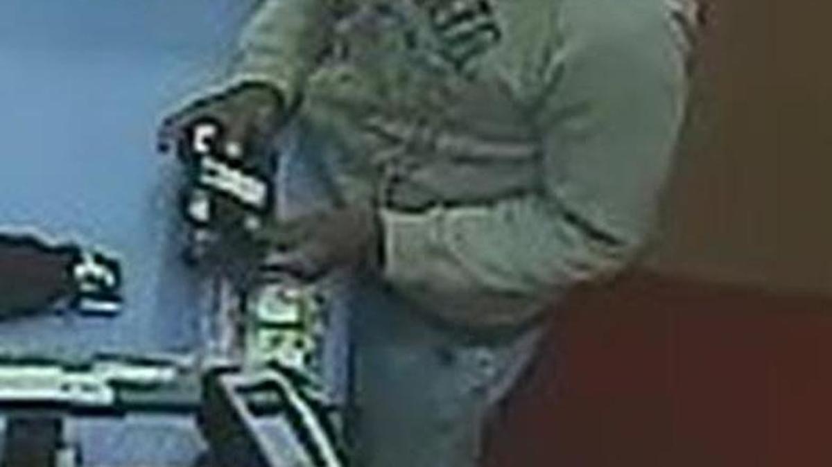 Police released this photograph of a burglar investigators want to identify.