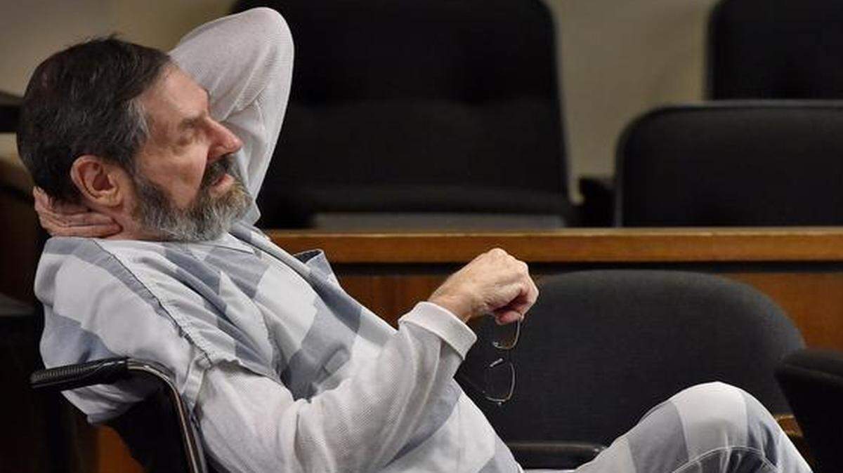
Sitting in a wheelchair, F. Glenn Miller Jr. listened to testimony in the first day of his preliminary hearing Monday in the Johnson County Courthouse in Olathe. Miller is charged with capital murder in the killings of William Corporon, Reat Underwood and Terri LaManno on April 13 at the Jewish Community Center and Village Shalom in Overland Park.
