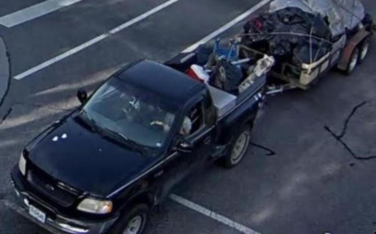 Overland Park police are seeking this vehicle in connection with a theft.