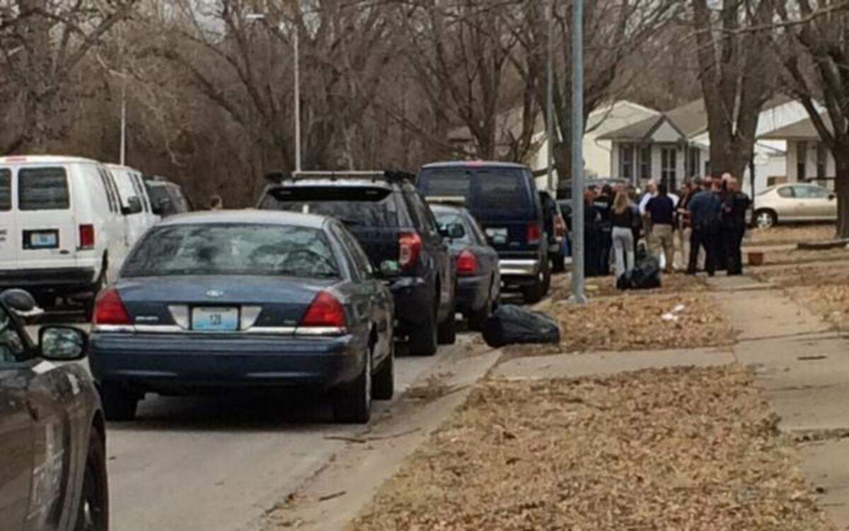 
The incident happened Friday afternoon in the 8700 block of East 97th Terrace. According to Kansas City police, the marshals fugitive apprehension task force went to a house to serve an arrest warrant from Johnson County on a charge of aggravated indecent liberties with a child. Investigators were trying to determine if the person killed was the man being sought.
