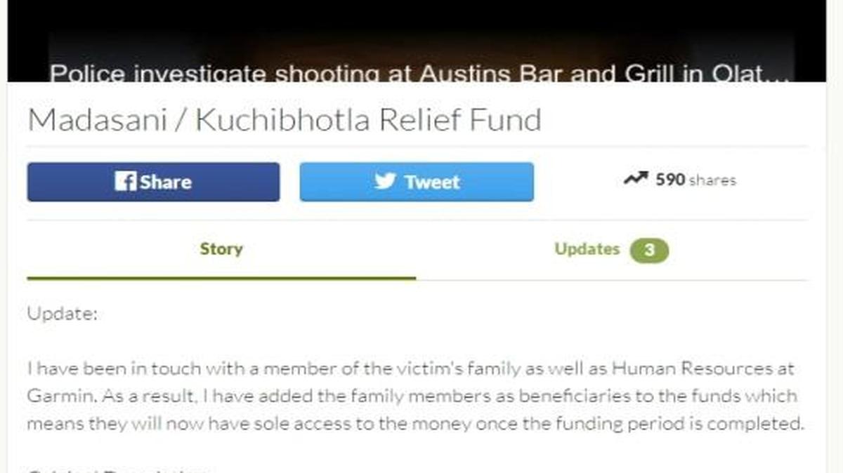 Brian Eric Ford has set this GoFundMe page for two of the victims of Wednesday’s shooting at Austins in Olathe, even though he doesn’t know them.