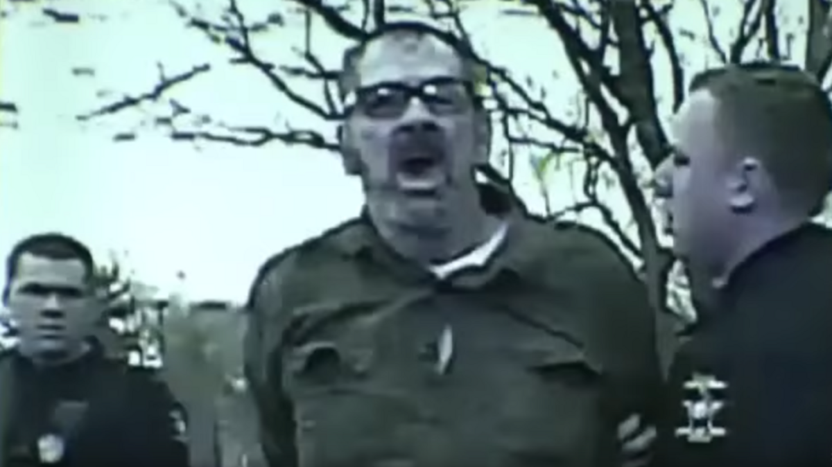 
Overland Park police dashcam video shows Frazier Glenn Miller, Jr. being arrested shortly after the April 13, 2014 shooting at the Jewish Community Center and the Village Shalom apartments.
