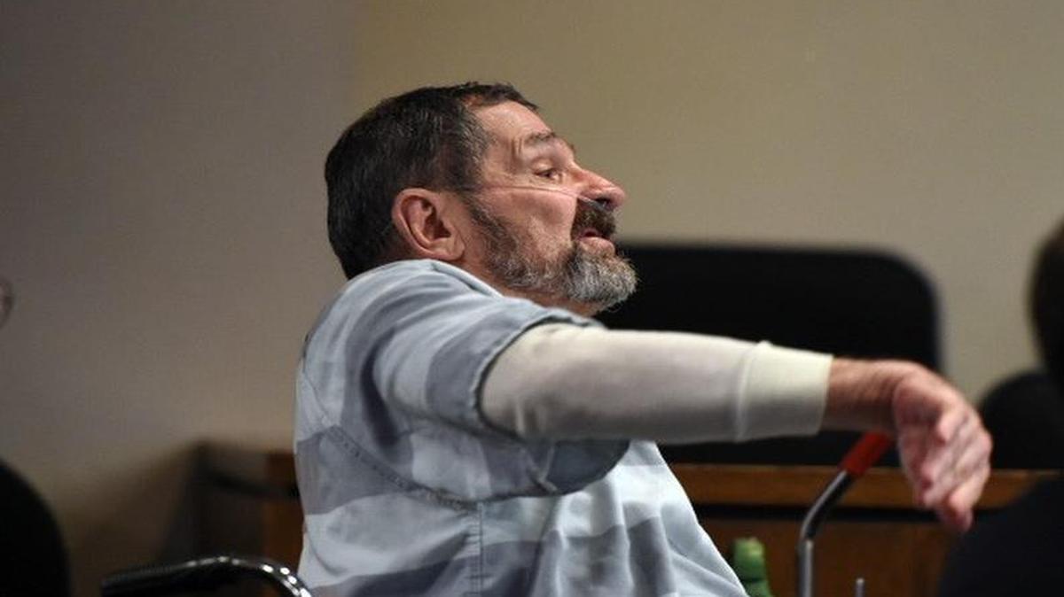 
F. Glenn Miller Jr. argued with Judge Kelly Ryan during a pretrial hearing Wednesday in Olathe after Miller asked whether a witness was a Jew and Ryan questioned the validity of the question. 

