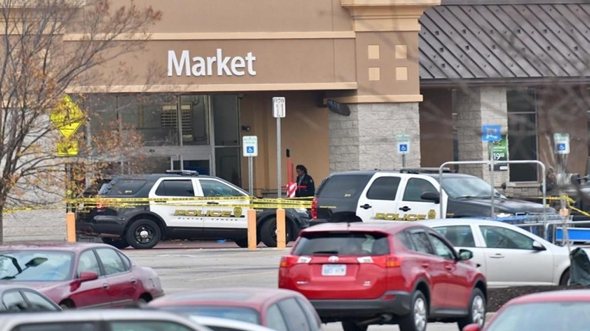 A team of investigators from Johnson County police agencies is looking into the fatal shooting by police of a man outside this Olathe Wal-Mart near Santa Fe Street and Kansas 7 on Sunday night. One officer sustained minor injuries when the person allegedly struck the officer with a blunt object.