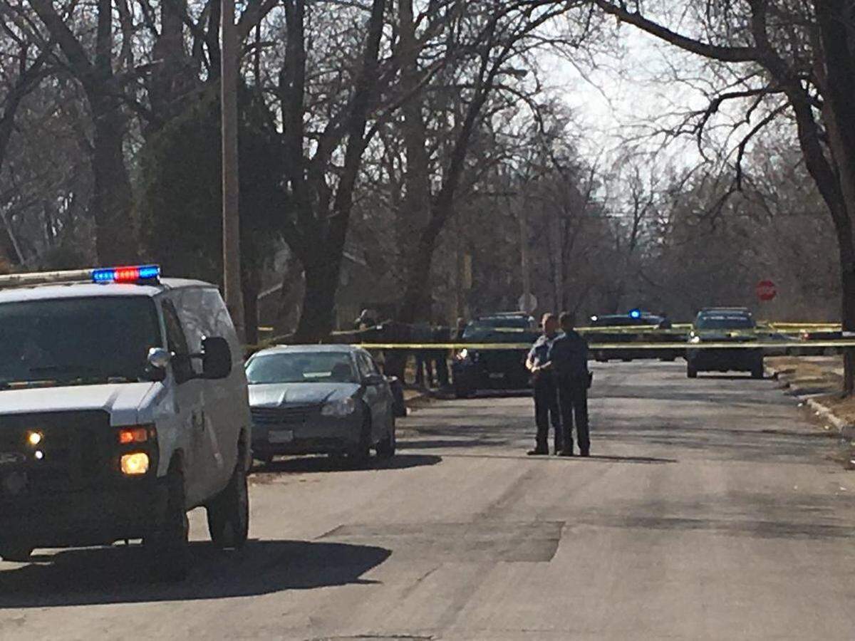 Police were investigating a homicide in the 6000 block of South Benton Avenue.