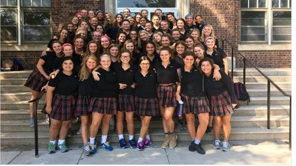 Students at St. Teresa’s Academy in Kansas City wore black Wednesday in support of a girl who reportedly was sexually assaulted last week in a bathroom at Shawnee Mission East High School.
