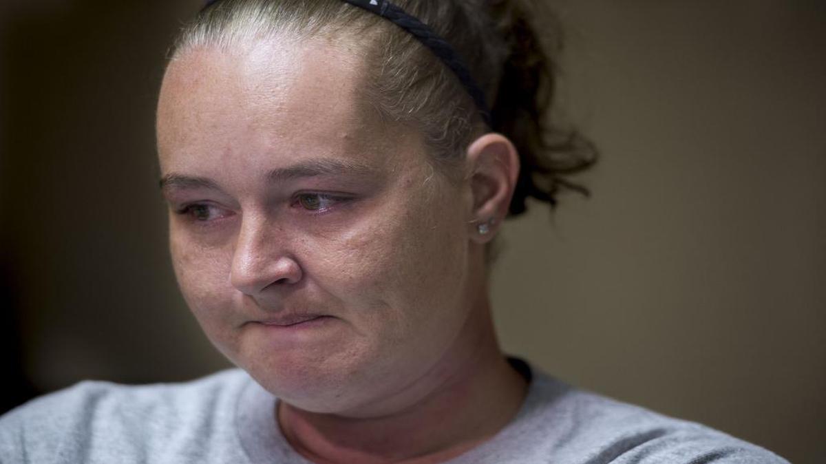 
Emotion flashed across the face of Jessica Frank as she spoke about the year-ago murder of Riley Gerber, her son. 
