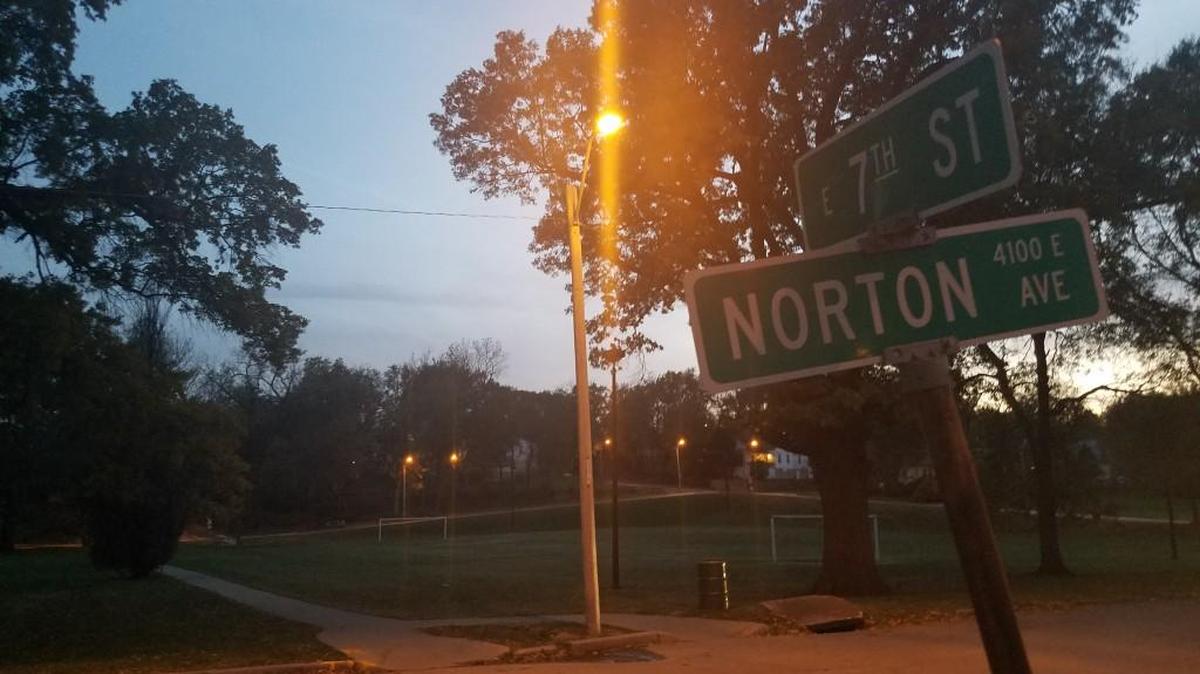 Police found a male shooting victim down in the street about 2 p.m. Thursday near East Seventh Street and Norton Avenue on the city’s northeast side.