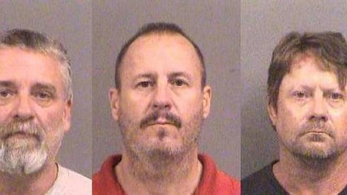 From left, Curtis Allen, Gavin Wright and Patrick Stein were arrested in connection with the Garden City plot.