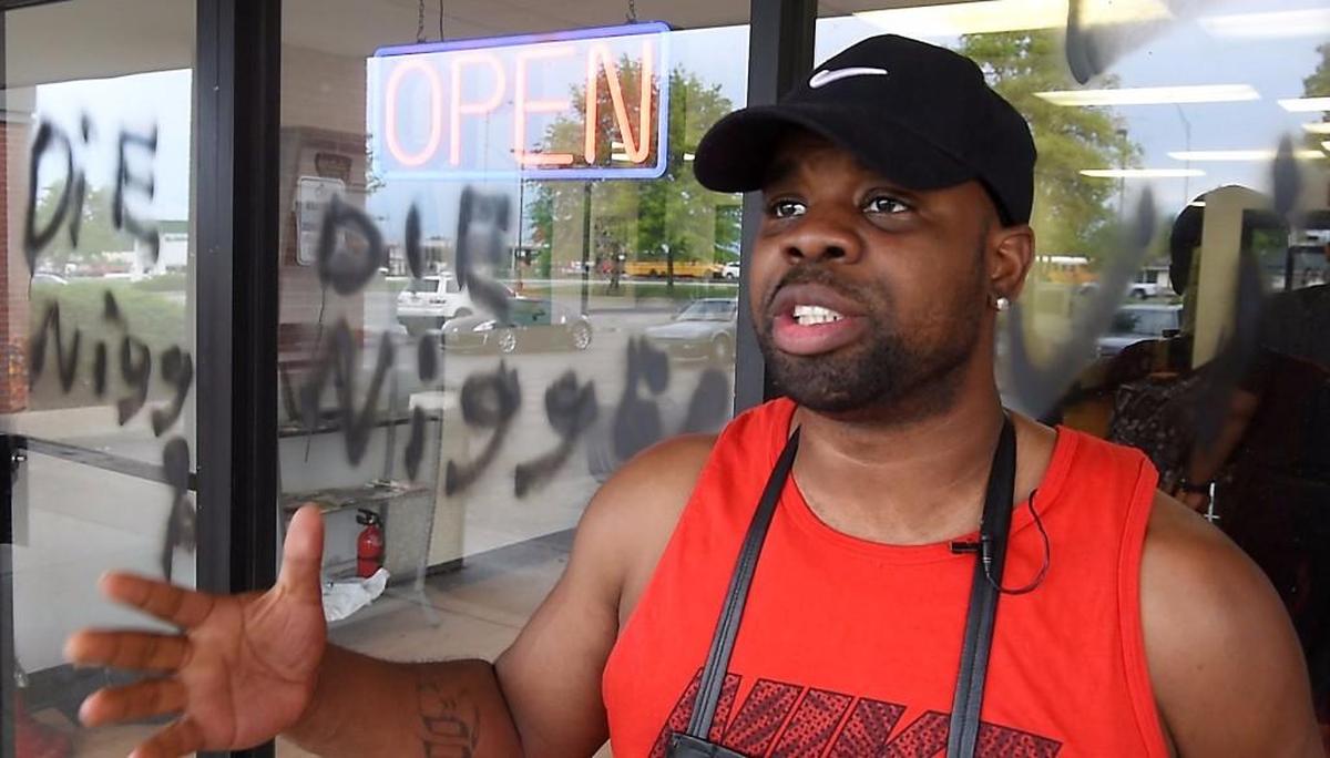 In 2017, James Price found the windows of his Blue Springs barbershop, Turn-N-Headz, covered in racial epithets.