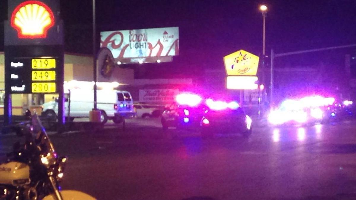 Police investigated a quadruple shooting Thursday night in a parking lot at Gregory Boulevard and Prospect Avenue.