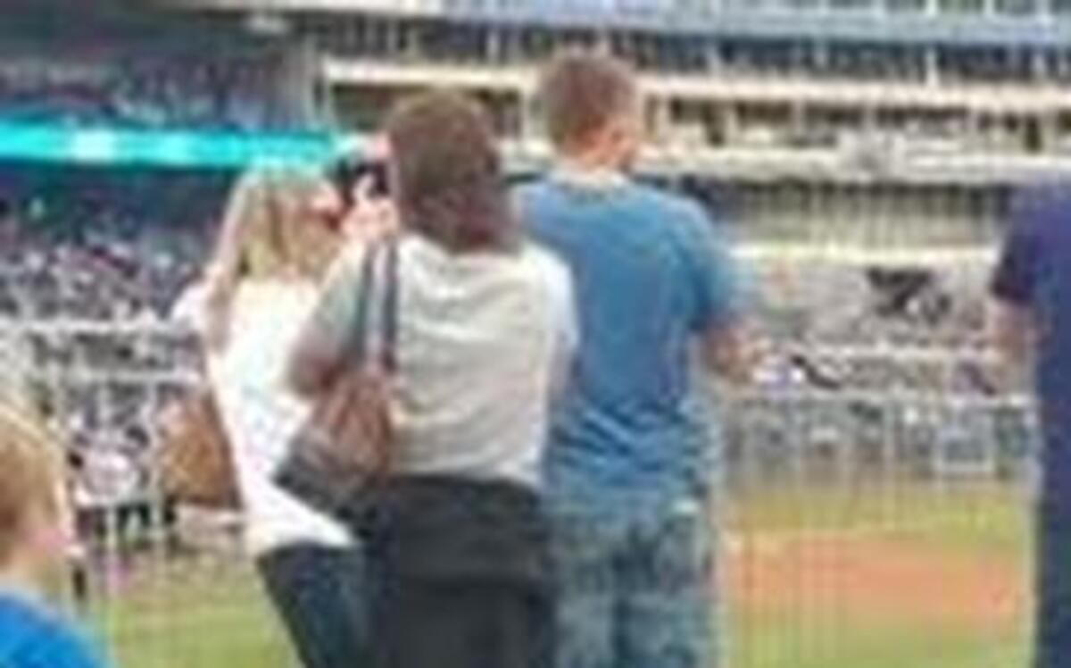 
Authorities on Saturday released this photo of Robert Alan Burriss at Kauffman Stadium. He was arrested without incident Sunday in Overland Park.
