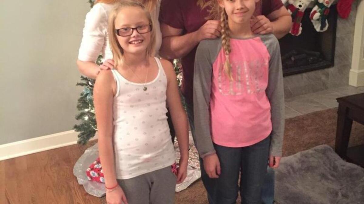 Justin Bush’s daughters, Morgan, 9, and Taylor, 11, returned home to their father and his wife, Stephanie Bush, on Wednesday. They had been overseas since Bush’s ex-wife took them and fled to Europe in October.