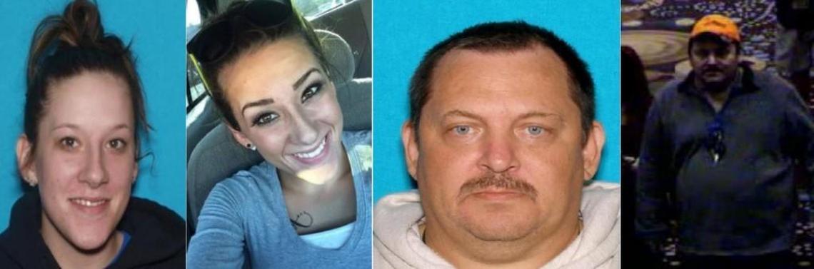 Bailey Boswell (left) and Aubrey Trail are persons of interest in the death of Sydney Loofe, 24.