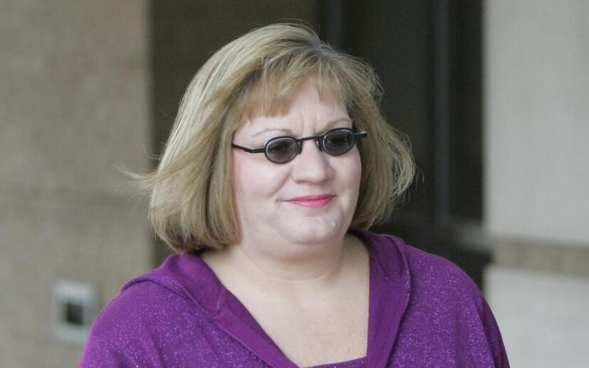 
Susan Van Note walked outside the Clay County Courthouse in 2012. A mistrial was declared Tuesday in her murder case, which had been moved to Lebanon, Mo. 
