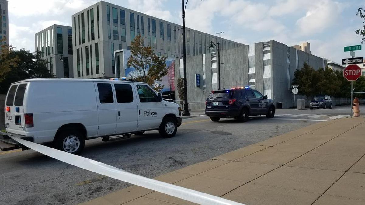 Police were investigating a shooting that seriously injured a person Wednesday in downtown Kansas City.