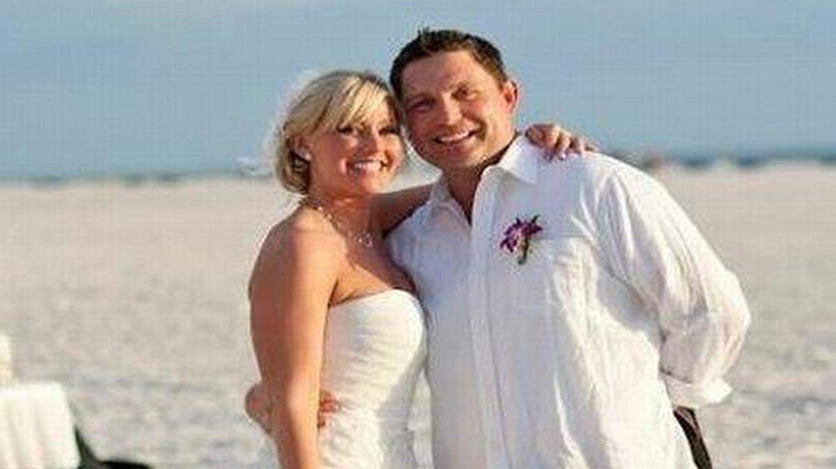 
Tiffany and Mike Mogenson at their wedding.

