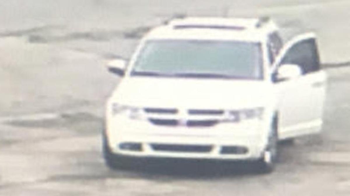 Investigators in Raytown are trying to locate this white SUV, believed to have been involved in a collision that injured a bicyclist Tuesday.