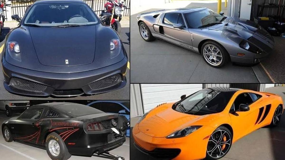 These are some of the cars that Thomas Hauk purchased after embezzling more than $4 million from a management company affiliated with golfer Tom Watson.