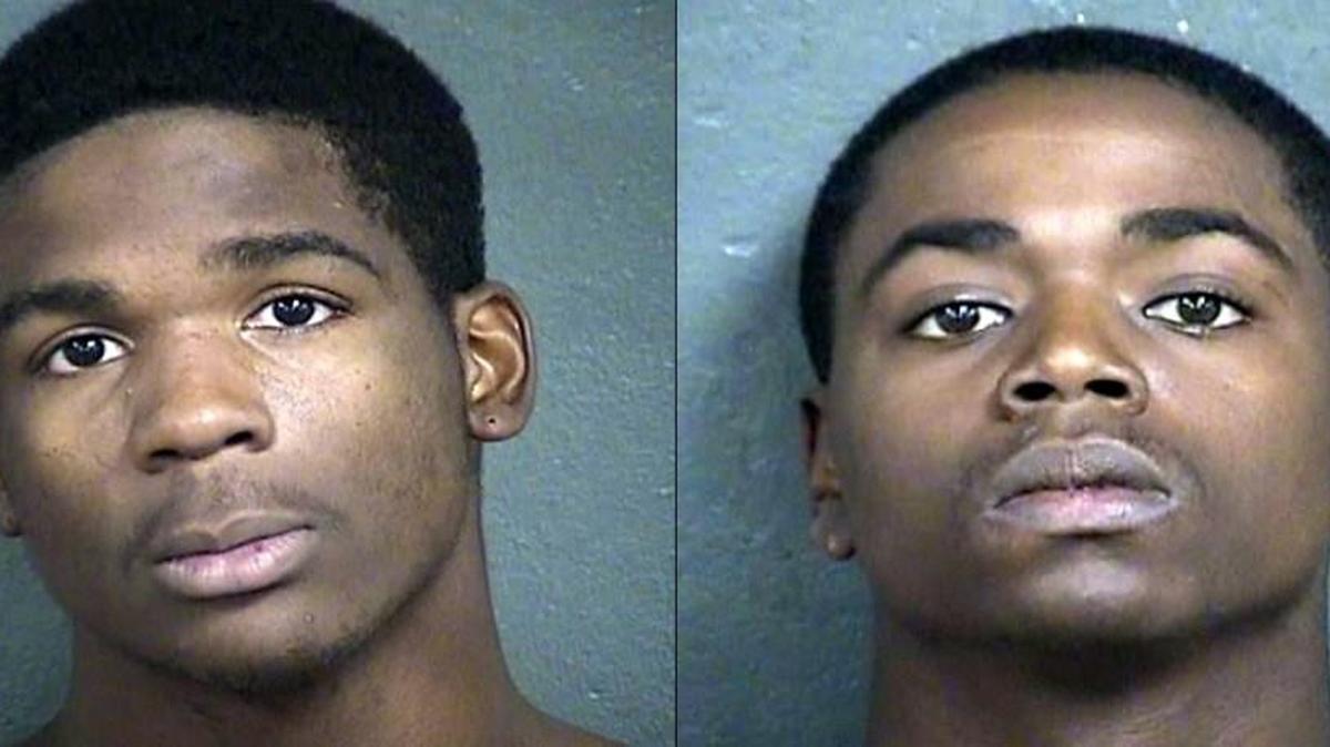 Ladarious Barkers, 19, of Kansas City, Kan., (left) and Marvin Moore, 20, of Kansas City, Kan., have been charged with aggravated robbery, aggravated battery, burglary and theft in the Oct. 21 attack and robbery of the Rev. Thomas Kearns. The attack occurred outside the Blessed Sacrament Church at 22nd Street and Parallel Parkway.