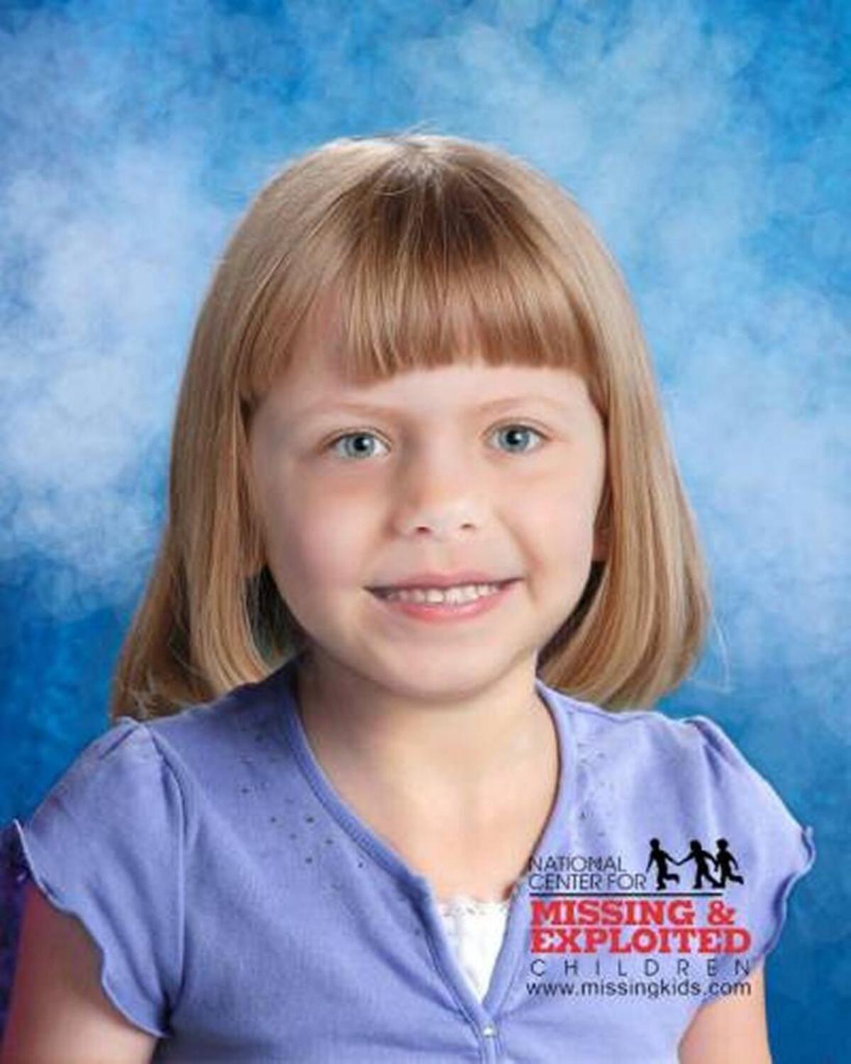 The National Center for Missing and Exploited Children released an age-progressed photo of Lisa Irwin last year.
