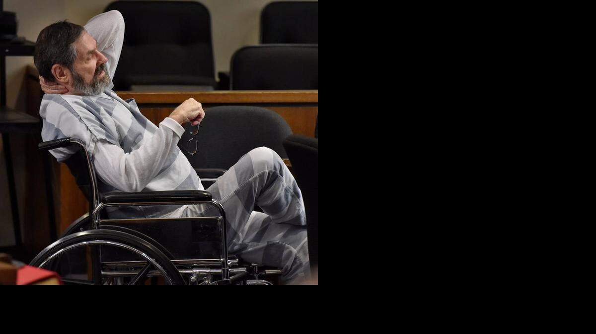 
Sitting in a wheelchair, F. Glenn Miller Jr. listened to testimony in the first day of his preliminary hearing Monday in the Johnson County Courthouse in Olathe. Miller is charged with capital murder in the killings of William Corporon, Reat Underwood and Terri LaManno on April 13 at the Jewish Community Center and Village Shalom in Overland Park.
