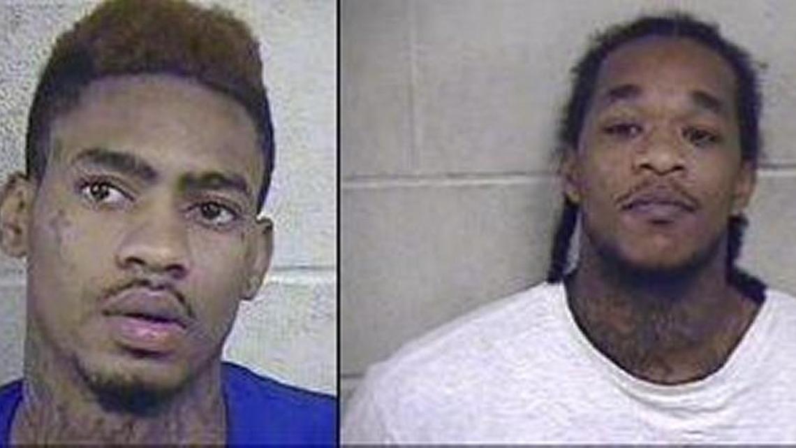 Shawn Burkhalter (right), 29, of Kansas City and Joshua Nesbitt, 23, of Crowder, Miss., both face two counts of using a firearm to commit murder in relation to a drug-trafficking crime. Five others from the Kansas City area were also charged in connection to the killings.