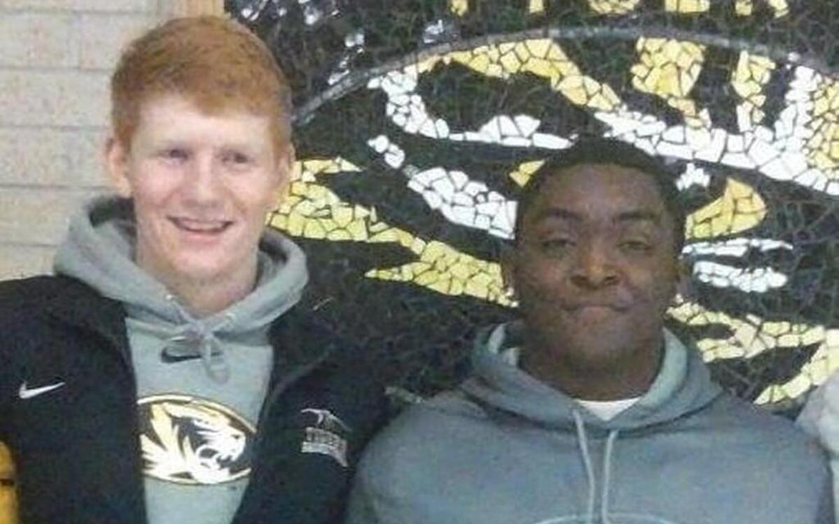 Tristian Wilton and Tyler Eddington were classmates at Excelsior Springs High School.