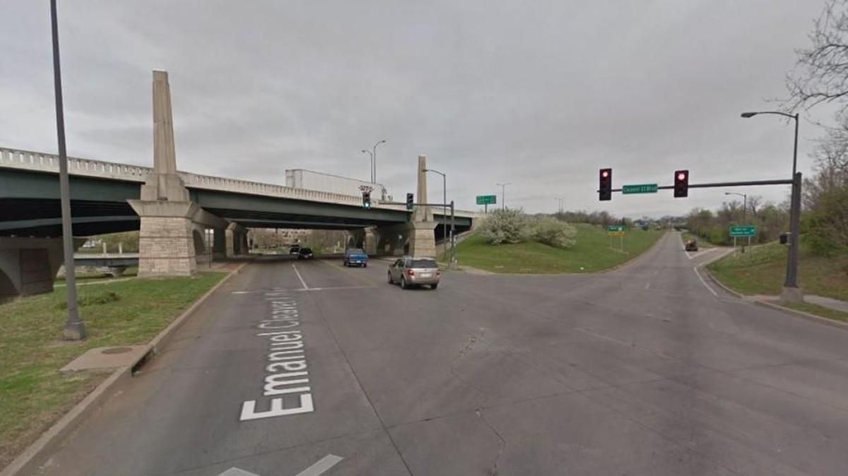 A juvenile was fatally shot Saturday night near Emanuel Cleaver II Boulevard and U.S. 71 in Kansas City, according to police. This Google Maps Street View image from the area was taken in April 2017.