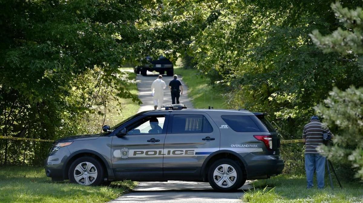 Overland Park police gathered evidence along Indian Creek Trail on Sept. 1, near where the body of Julianna Pappas was found. Korrey Rinke, 22, of Ottawa has been charged with capital murder and rape in the death of the 46-year-old woman.