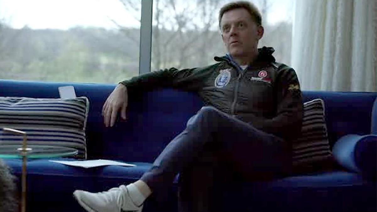 Scott Tucker is seen here in his Leawood home during an interview with Netflix for its “Dirty Money” series.