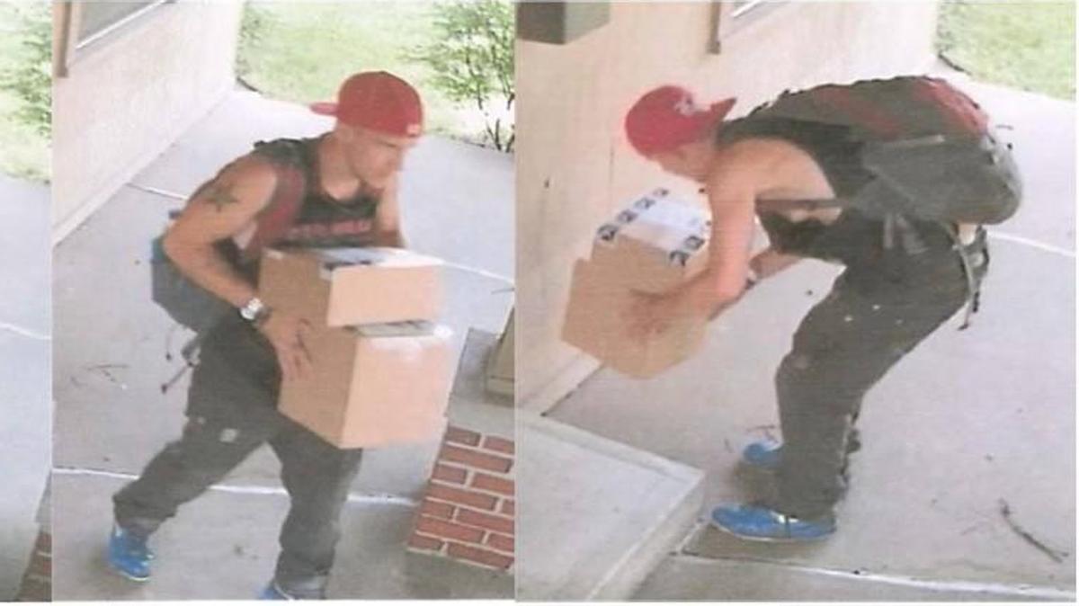 Independence police are looking for a man who stole packages from another person’s porch June 19 in the 2400 block of South Sterling Avenue.