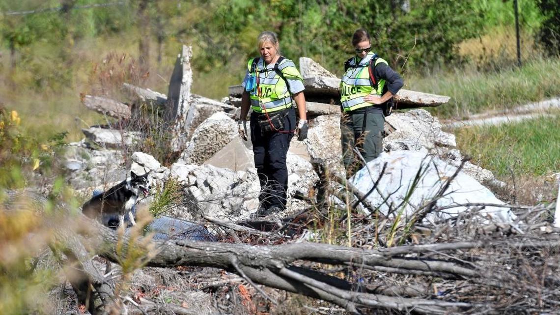 Late last month in Belton, police and rescue workers used dogs to search for Jessica Runions. Two months after the Raymore woman’s disappearance, her family continues its own searches each weekend.