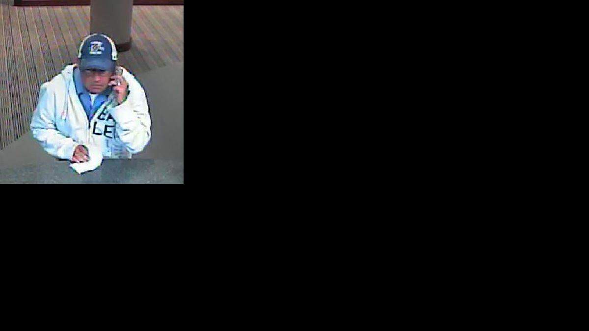 
Authorities released this photo of the man who robbed the Arvest Bank on Tuesday in Olathe.
